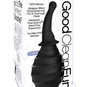 Good Clean Fun silicone angled douche in black
