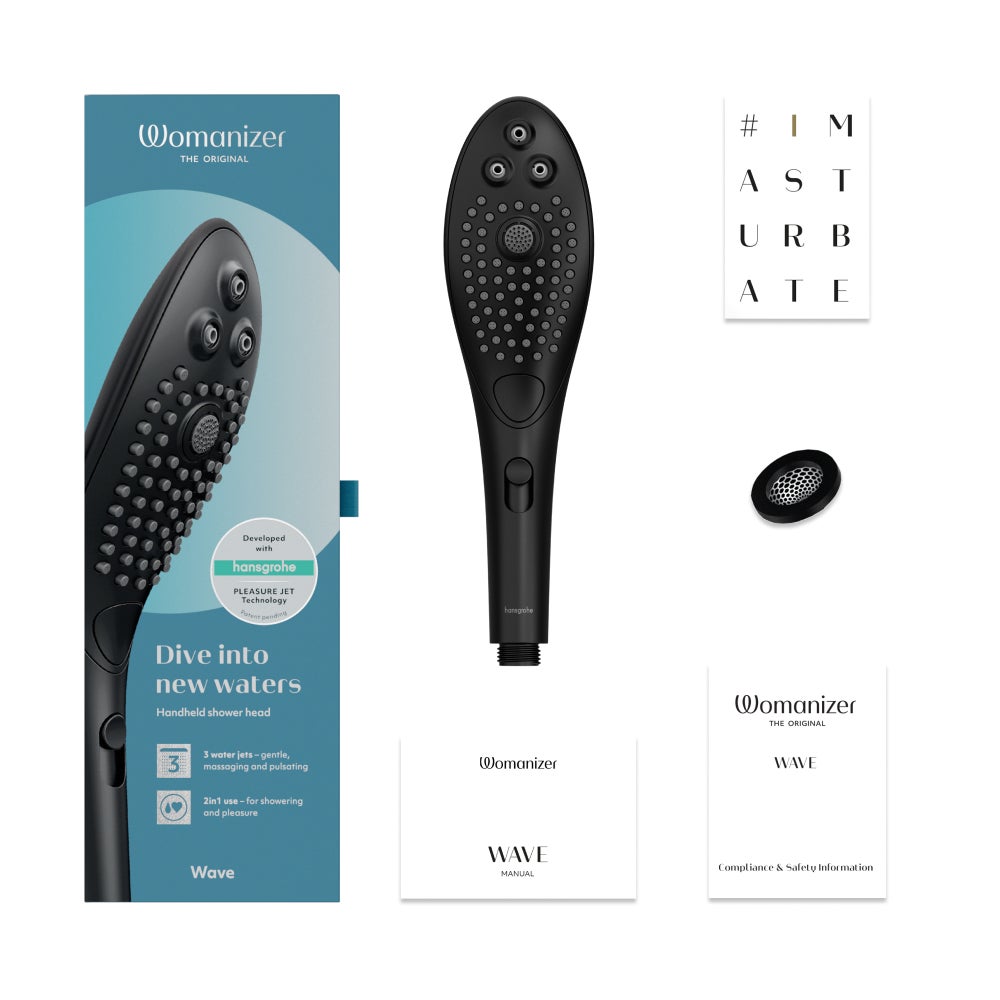 Womanizer Wave water massage stimulator in black